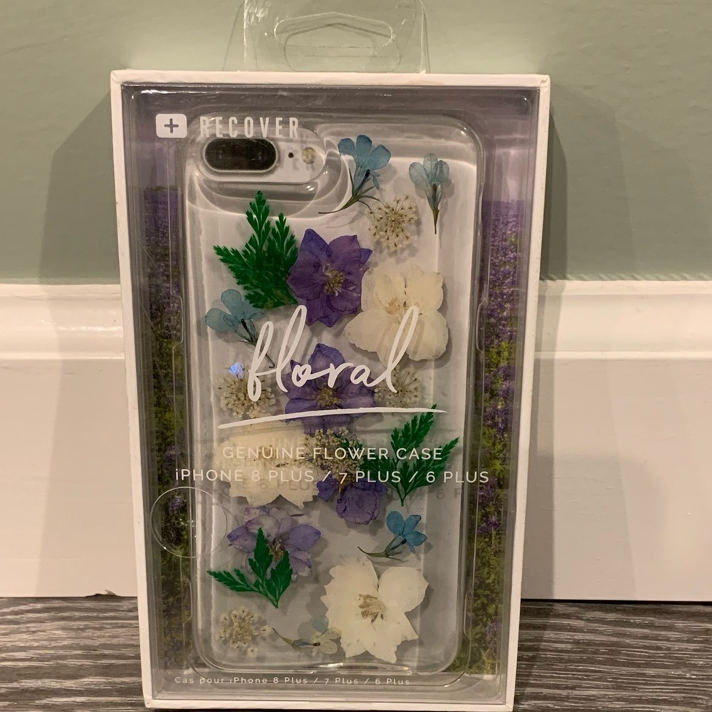 Floral- iPhone 8 Plus / 7 Plus / 6 Plus - Genuine Flower Case- NEW!!